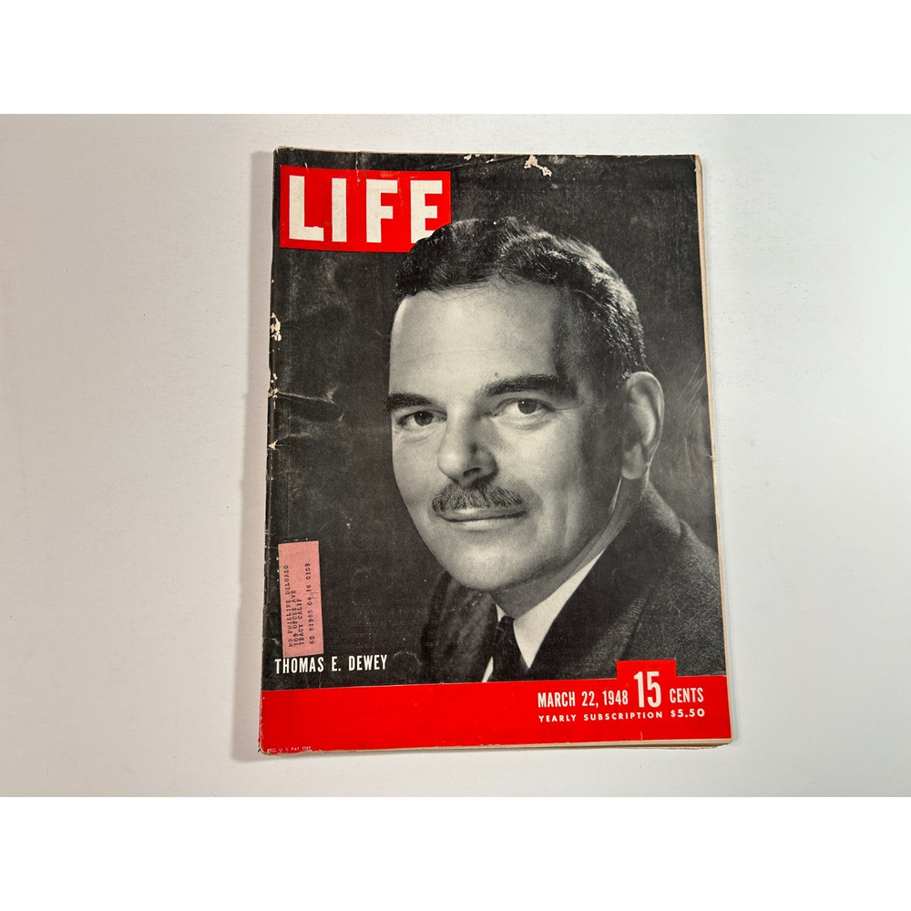 LIFE Magazine March 22 1948 Thomas E Dewey Marlon Brando vintage 1940s issue